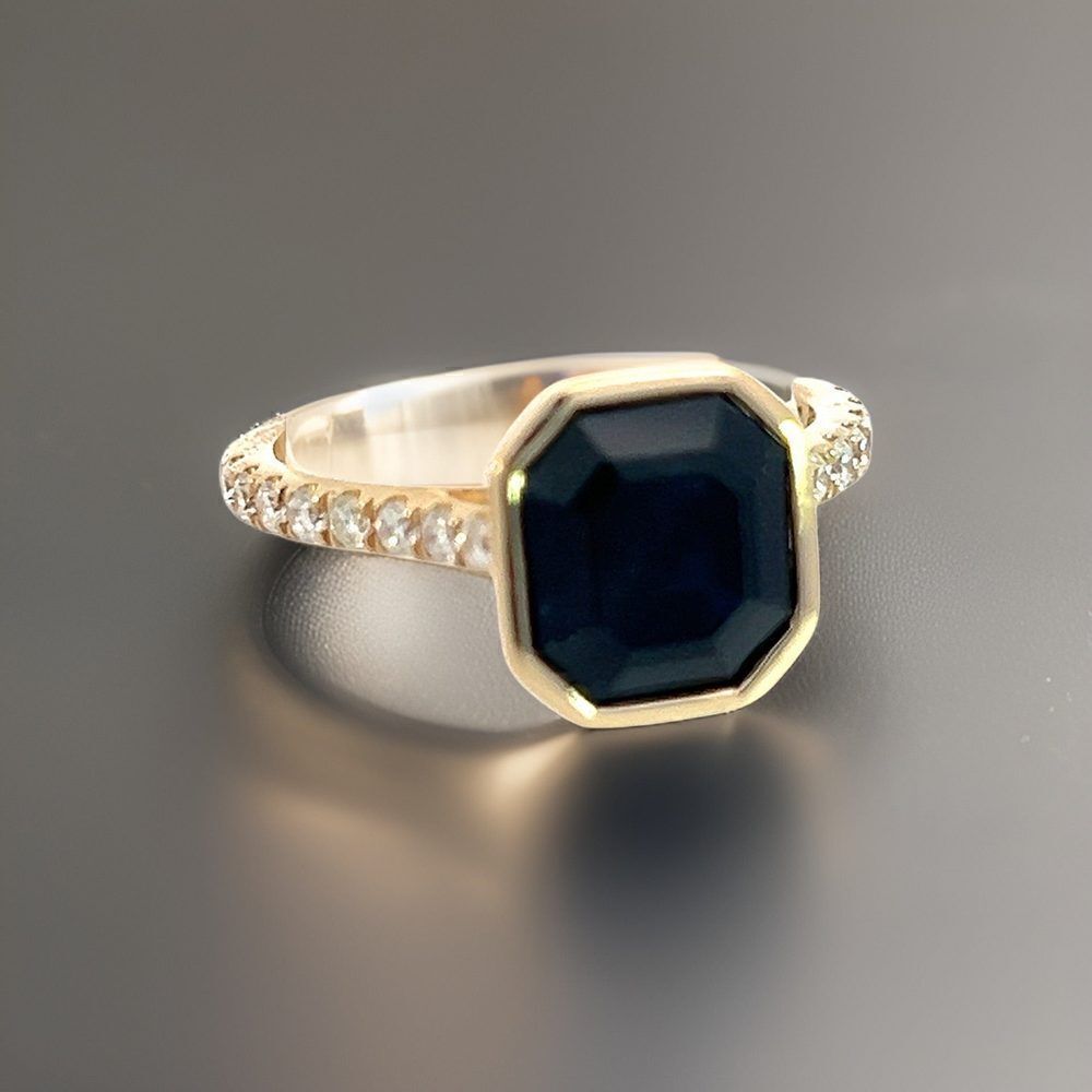 Natural Sapphire Diamond Ring 6.75 14k Y Gold 4.65 TCW Certified $3,950 310597